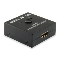   Equip HDMI Switch - 332723 (1x Bemenet, 2x Kimenet, két irányú jelátvitel, fekete)