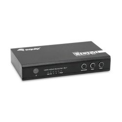 Equip HDMI Switch - 332725 (3x Bemenet, 1x Kimenet, USB tápellátás, aluminium, fekete)