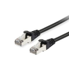   Equip Kábel - 606104 (S/FTP patch kábel, CAT6A, LSOH, PoE/PoE+ támogatás, fekete, 2m)