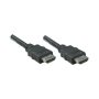   Manhattan Kábel - HDMI to HDMI (Ethernet HEC, ARC, 3D, 4K,  Shielded,  5m, Fekete)