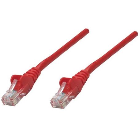Manhattan Kábel - U/UTP Patch (RJ45 to RJ45, Cat6, 0.5m, Piros)