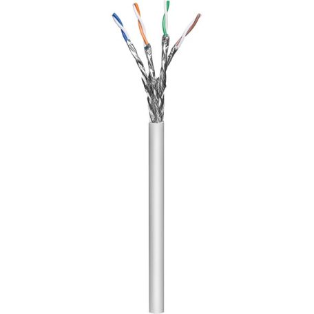 Manhattan Kábel - S/FTP Fali kábel dob (305m, réz, 23AWG, LSZH, CPR-Dca rated, Cat6a, Szürke)