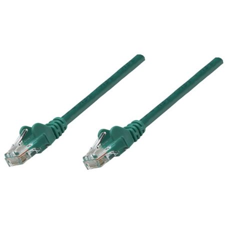 Manhattan Kábel - U/UTP Patch (RJ45 to RJ45, Cat6, 10m, zöld, réz)