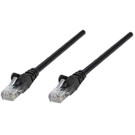 Manhattan Kábel - U/UTP Patch (RJ45 to RJ45, Cat6, 0.25m, Fekete)
