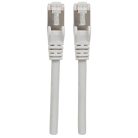 Manhattan Kábel - S/FTP Patch (RJ45 to RJ45, Cat7 kábel Cat6A moduláris csatlakozóval, 1m, szürke, réz)
