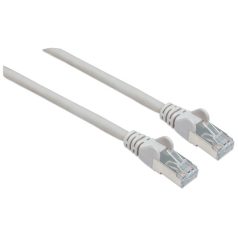   Manhattan Kábel - S/FTP Patch (RJ45 to RJ45, Cat7 kábel Cat6A moduláris csatlakozóval, 10m, szürke, réz)