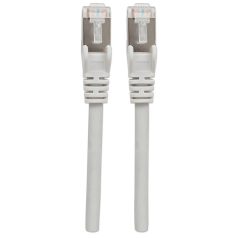   Manhattan Kábel - S/FTP Patch (RJ45 to RJ45, Cat7 kábel Cat6A moduláris csatlakozóval, 15m, szürke, réz)