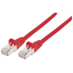   Manhattan Kábel - S/FTP Patch (RJ45 to RJ45, Cat7 kábel Cat6A moduláris csatlakozóval, 20m, piros, réz)