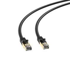   S-link Kábel - MM-CAT703 (S/FTP patch kábel, CAT7, 10 GBPS, aranyozott, fekete, 3m)
