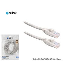   S-link Kábel - SL-CAT40 (UTP patch kábel, CAT5e, szürke, 40m)