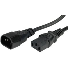   Value Tápkábel - 19.99.1515 (Monitor / Szünetmentes tápkábel, C13-C14, fekete, 1,8m)