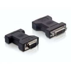   Delock Átalakító - 65017 (DVI (24+5) -> VGA 15 tűs, anya/apa, fekete)
