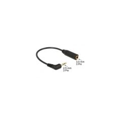   Delock Kábel - 65672 (2.5 mm Jack, 3 pin, forgatott -> 3.5 mm Jack, 3 pin, apa/anya, 0,2m)