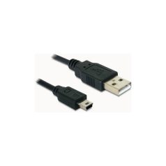   Delock Kábel - 82396 (USB-A 2.0 –> USB Mini-B, 5 tűs, apa/apa, 0,7m)
