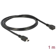   Delock Kábel - 82667 (USB 2.0 mini-B, hosszabbító kábel, apa-anya, 1m)