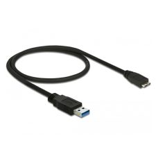  Delock Kábel - 85071 (USB3.0 A – USB3.0 Micro-B kábel, apa/apa, fekete, 0,5m)