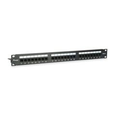   Equip Patch panel - 135425 (24 port, Cat6, árnyékolatlan, fekete)