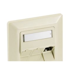   Equip Keystone Fali aljzat - 760304 (3 port, Cat6, UTP, fehér)