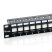 Equip Keystone Patch Panel - 769124 (24 port, Cat6, 1U, árnyékolatlan, fekete)