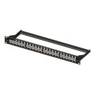 Equip Keystone Patch Panel - 769248 (48 port, 1U, árnyékolatlan, fekete)