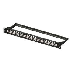   Equip Keystone Patch Panel - 769248 (48 port, 1U, árnyékolatlan, fekete)