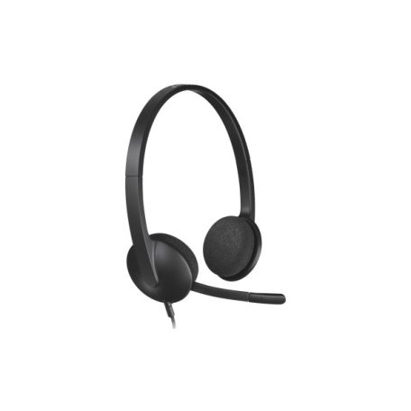 Logitech Fejhallgató - H340 Headset (USB, mikrofon, fekete)