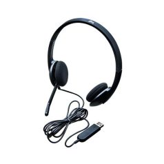 Logitech Fejhallgató - H340 Headset (USB, mikrofon, fekete)