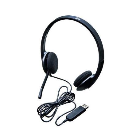 Logitech Fejhallgató - H340 Headset (USB, mikrofon, fekete)