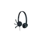 Logitech Fejhallgató - H340 Headset (USB, mikrofon, fekete)