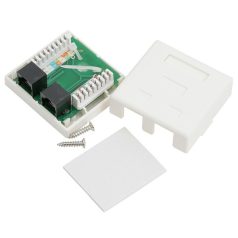   VEZ Fali aljzat - 05385 (Cat5e, UTP, 2xRJ45, árnyékolatlan, fehér)