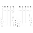 VEZ Fali aljzat - 05385 (Cat5e, UTP, 2xRJ45, árnyékolatlan, fehér)