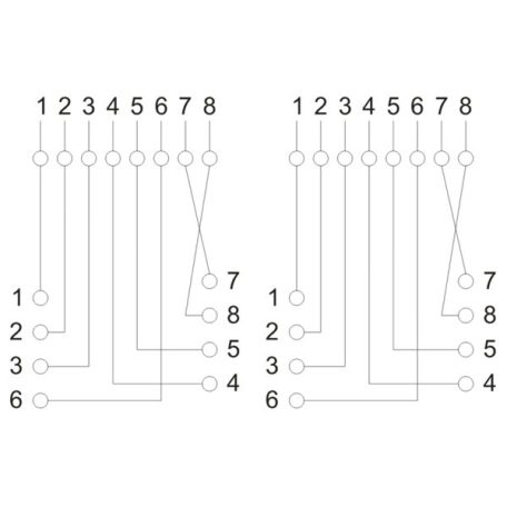 VEZ Fali aljzat - 05385 (Cat5e, UTP, 2xRJ45, árnyékolatlan, fehér)