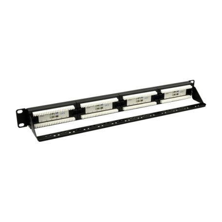 Walisec patch panel - PP-P6U2401 (24 port, Cat6, 1U, árnyékolatlan, fekete)