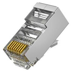   Walisec csatlakozó - RJ45-6S (RJ45, Cat6, árnyékolt, 8P8C, aranyozott) 100db/csomag