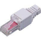 Walisec csatlakozó - RJ45-6U-TL (RJ45, Cat6, árnyékolt, 8P8C, aranyozott, Tool-less)