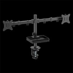   Advance Monitor Asztali konzol - XTENDMOUNTS Dual (17-32", Max.: 2x9kg, dönthető, forgatható, fekete)