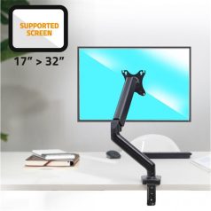   Advance Monitor Asztali konzol - MEGAMOUNT Single (17-32", Max.: 9kg, dönthető, forgatható, fekete)