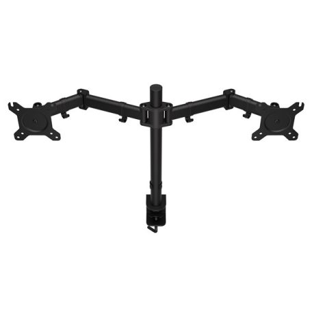 Endorfy Monitor Asztali konzol - Atlas Double (VESA, 13"-27", 2 monitor, forgatható, dönthető, Max.2x8kg, fekete)