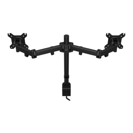 Endorfy Monitor Asztali konzol - Atlas Double (VESA, 13"-27", 2 monitor, forgatható, dönthető, Max.2x8kg, fekete)