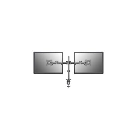 Equip Monitor Asztali konzol - 650115 (13"-27", 2 monitor, forgatható, dönthető, állítható magasság, Max.:2x8kg, fekete)