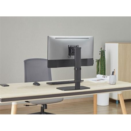 Equip Monitor Asztali állvány - 650126 (17"-32", 1 monitor, dönthető, forgatható, állítható magasság, Max.:2x9kg,fekete)