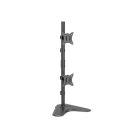Equip Monitor Asztali állvány - 650128 (17"-32", 2 monitor, dönthető, forgatható, állítható magasság, Max.:2x9kg,fekete)