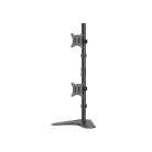 Equip Monitor Asztali állvány - 650128 (17"-32", 2 monitor, dönthető, forgatható, állítható magasság, Max.:2x9kg,fekete)