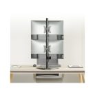 Equip Monitor Asztali állvány - 650128 (17"-32", 2 monitor, dönthető, forgatható, állítható magasság, Max.:2x9kg,fekete)