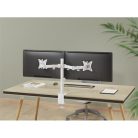 Equip Monitor Asztali konzol - 650167 (17"-32", 2 monitor, dönthető, forgatható, állítható magasság, Max.:2x9kg, fehér)