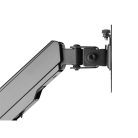 Equip Munkaállomás fali konzol - 650170 (17"-32", 1 monitor, dönthető, forgatható, Max.: 8kg, fekete)
