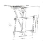 Equip TV Mennyezeti konzol - 650329 (32"-70", motoros, dönthető, Max.: 35kg, fekete)
