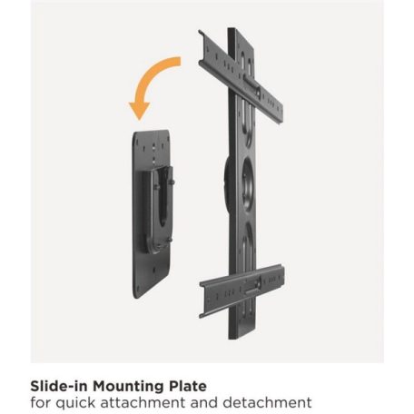 Equip TV Fali konzol - 650331 (37"-80", Max.: 35kg, álló vagy fekvő tájolás, fekete)
