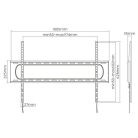 Equip TV Fali konzol - 650338 (60"-120", Max.: 120kg, fekete)