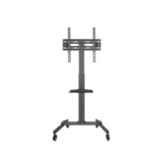   Equip TV/Monitor állvány - 650607 (32"-55", dönthető, állítható magasság, gurulós, Max.:35kg, fekete)